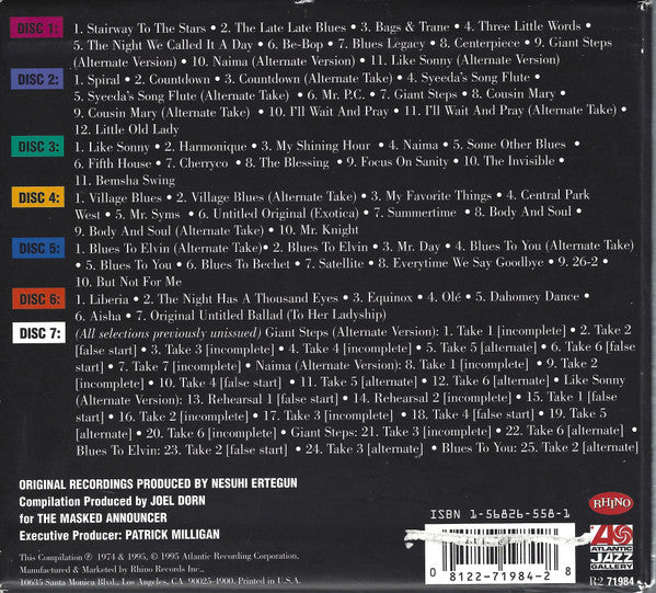 John Coltrane -The Heavyweight Champion The Complete Atlantic Recordings  7CD Boxset (New)