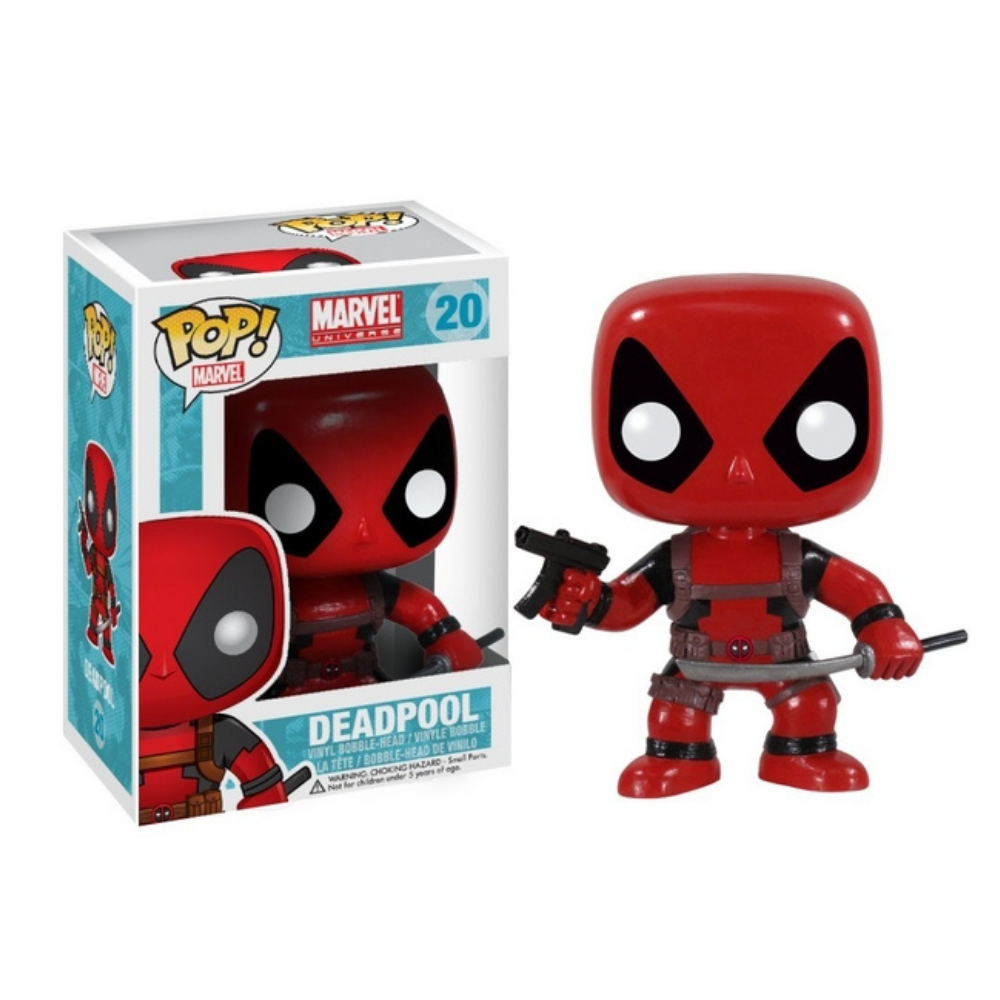Deadpool - Deadpool (Red) With Sword & Gun Collectable Pop! Vinyl #20