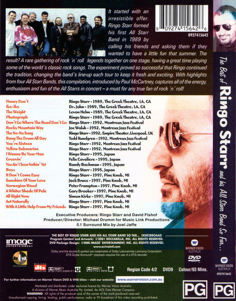 Ringo & His All-Starr Band – The Best Of Ringo Starr & His All Starr Band So Far... DVD