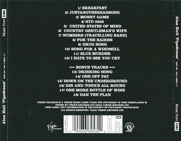 Alan Hull - Pipedream CD