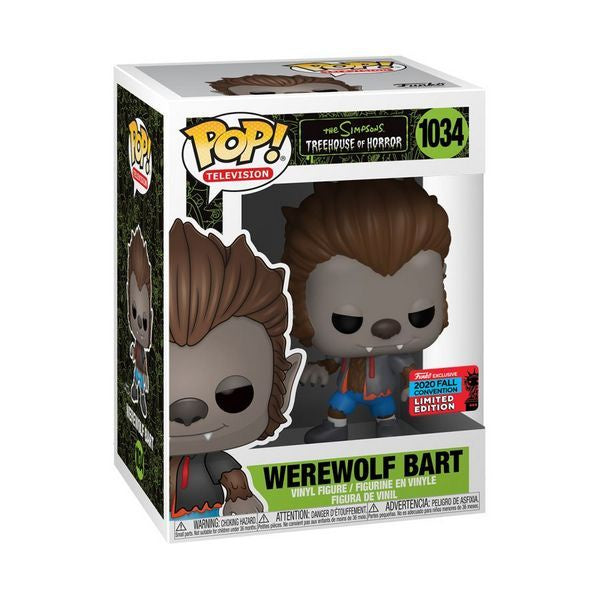 Simpsons Treehouse Of Horror - Werewolf Bart 2020 NYCC Collectable Pop! Vinyl #1034