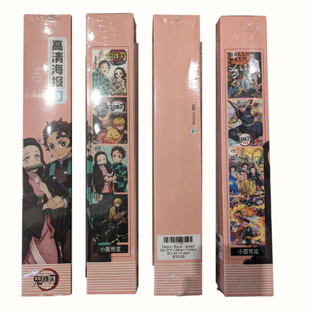 Demon Slayer - Boxed Set Of 8 Different Posters 32 x 44 cm each