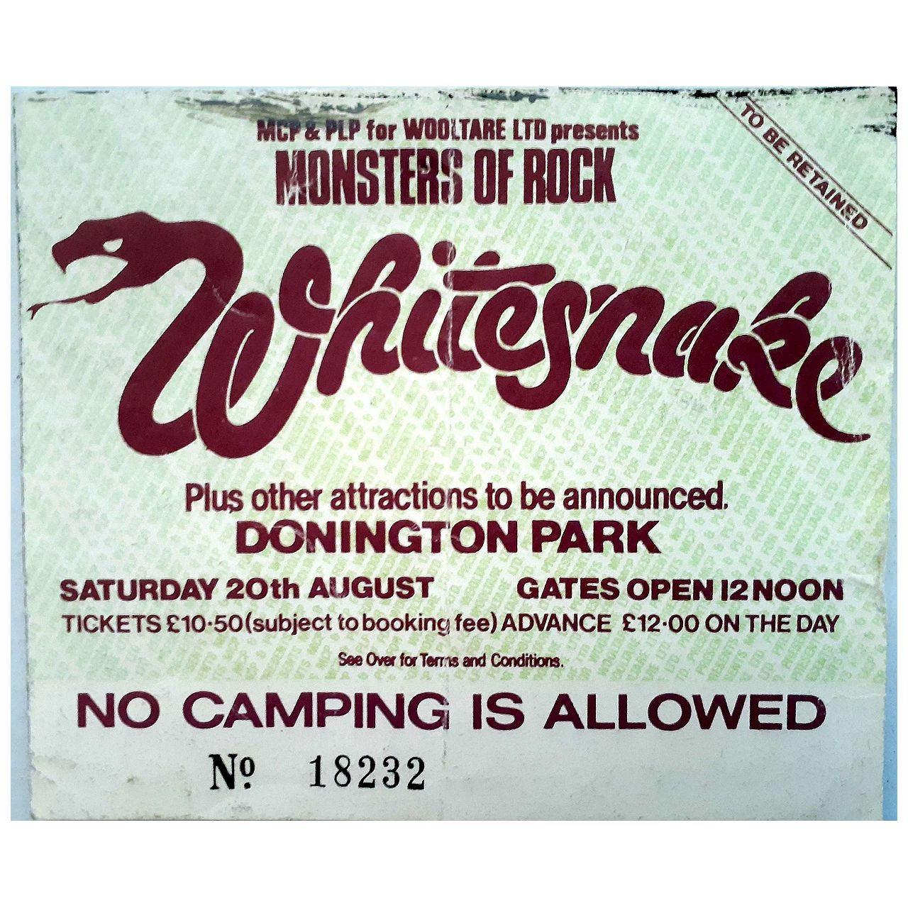 Monsters Of Rock - Donnington Park 1983 Original Concert Tour Program