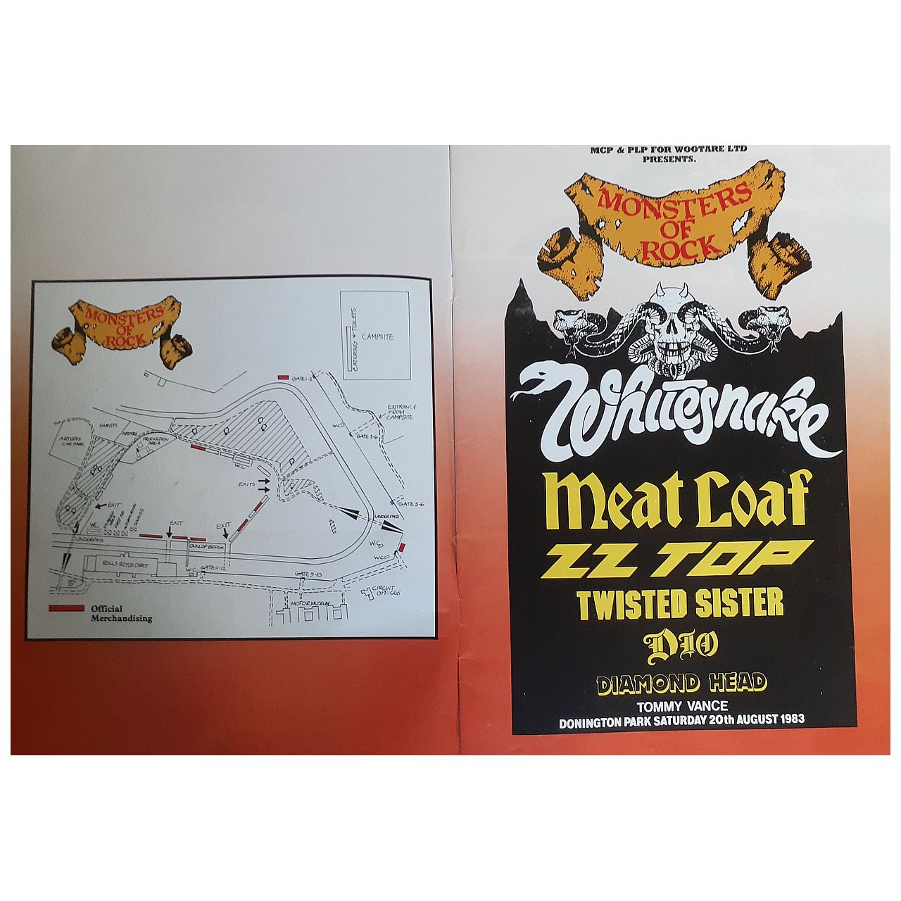 Monsters Of Rock - Donnington Park 1983 Original Concert Tour Program