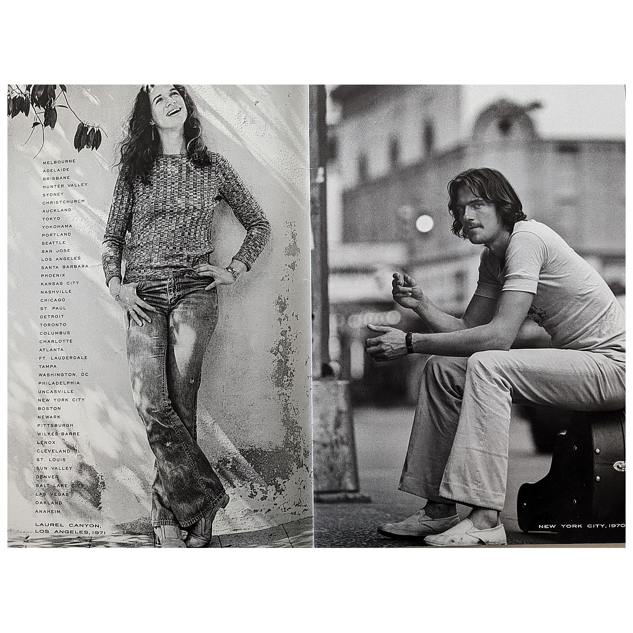 Carole King & James Taylor - Troubadour Reunion Tour 2010 Original Concert Tour Program