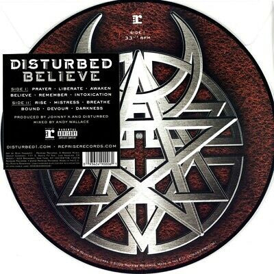 Disturbed - Believe Limited Edition Picture Disc Vinyl LP