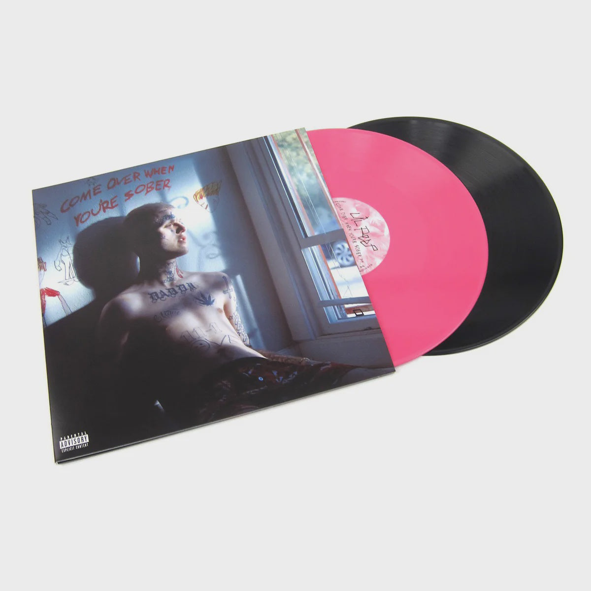 Lil Peep - Come Over When You're Sober Part 1 & Part 2 Pink & Black Coloured Vinyl 2LP