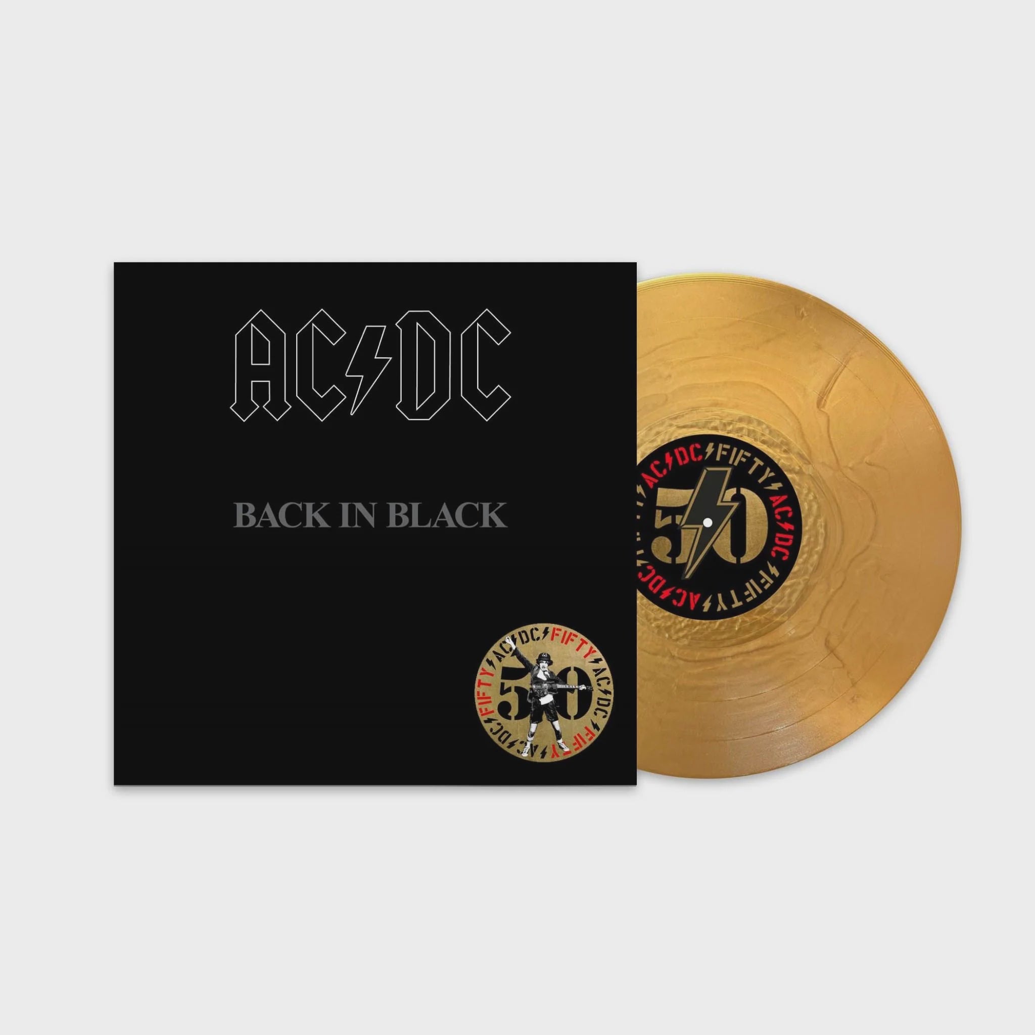 AC/DC - Back In Black 180gm Gold Nugget Coloured Vinyl LP
