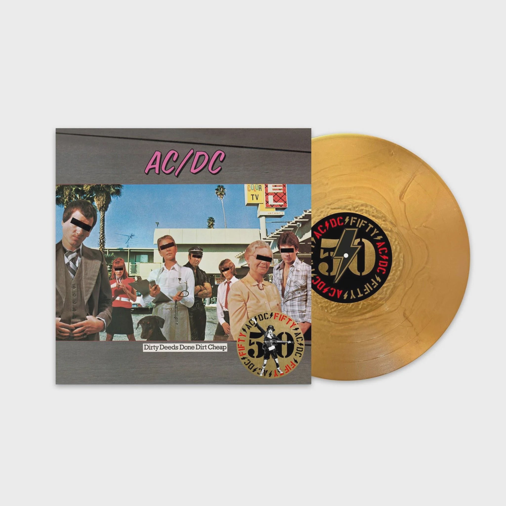 AC/DC - Dirty Deeds Done Dirt Cheap 180gm Gold Nugget Coloured Vinyl LP
