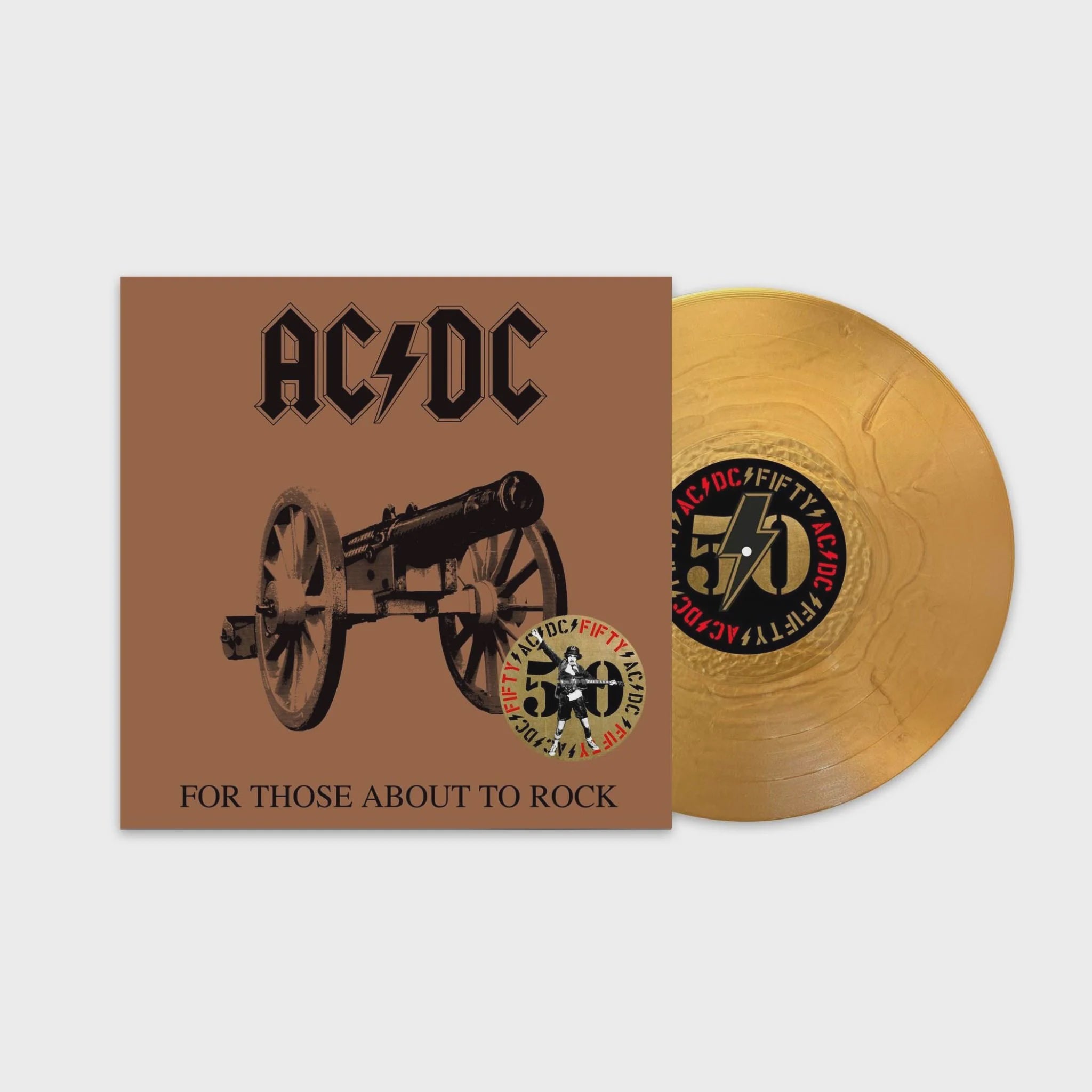 AC/DC - For Those About To Rock (We Salute You) 180gm Gold Nugget Coloured Vinyl LP