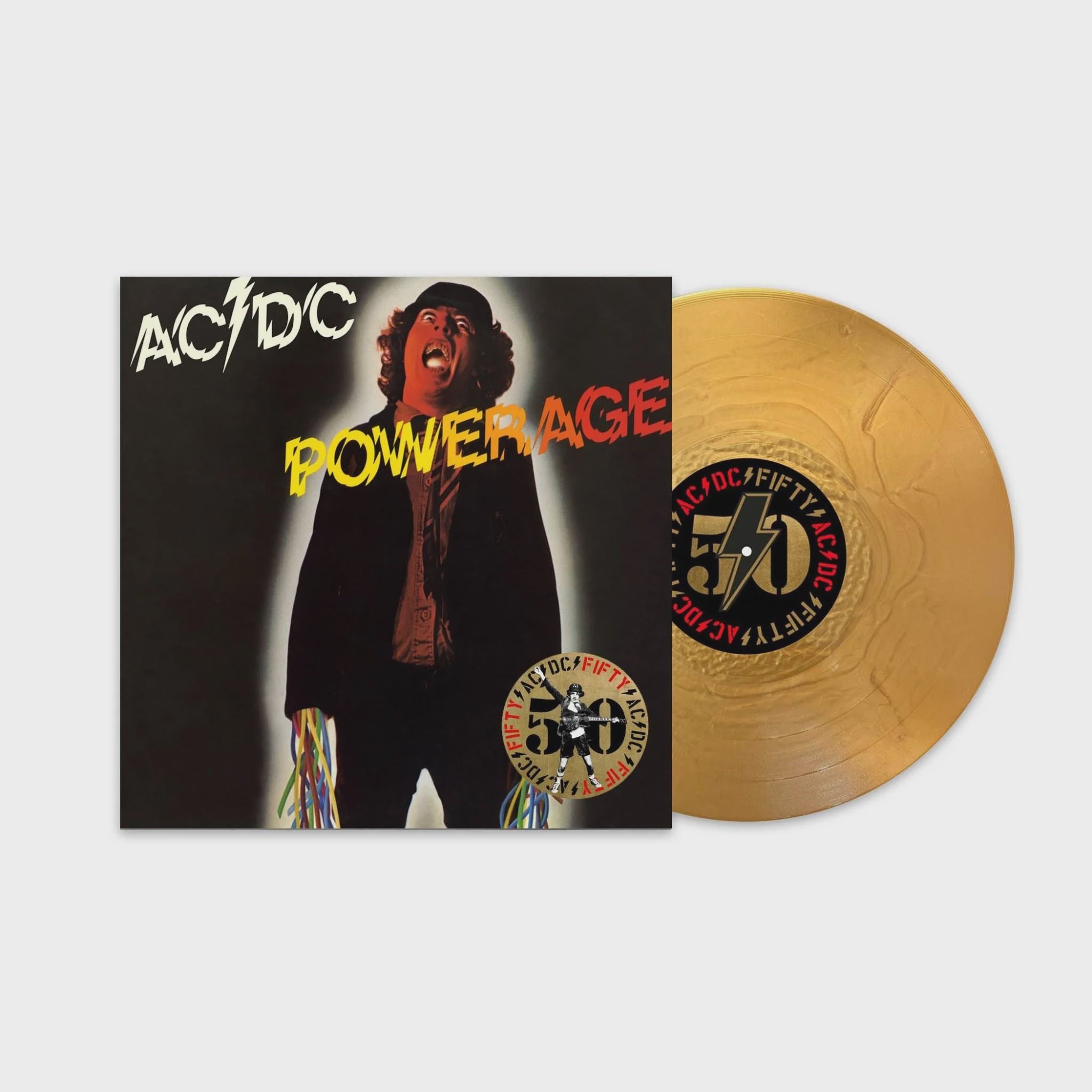 AC/DC - Powerage 180gm Gold Nugget Coloured Vinyl LP