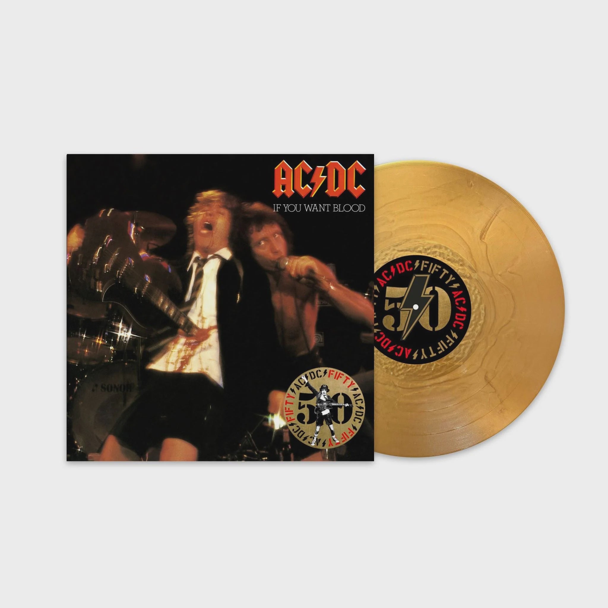 AC/DC - If You Want Blood You've Got It Gold Coloured Vinyl LP