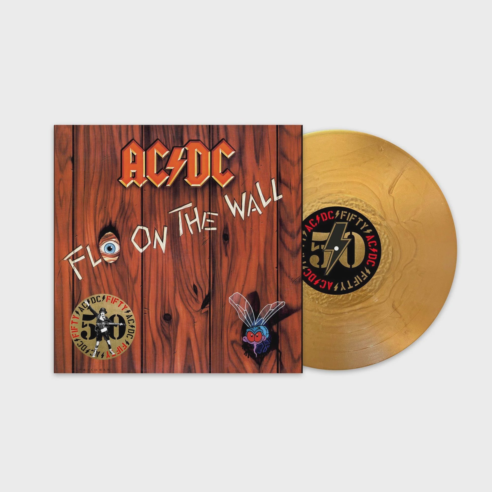 AC/DC - Fly On The Wall Gold Coloured Vinyl LP
