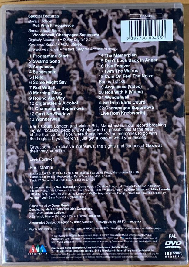 Oasis – ...There And Then DVD