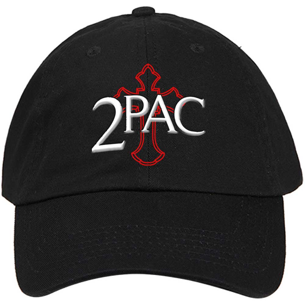 2PAC - Tupac Cross Logo Baseball Cap