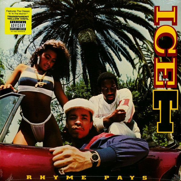 Ice-T - Rhyme Pays Yellow Coloured Vinyl LP