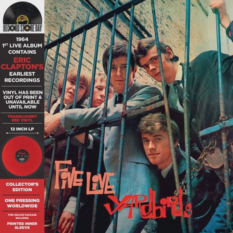 Yardbirds - 5 Live Yardbirds RSD2024 Translucent Red Coloured Vinyl LP