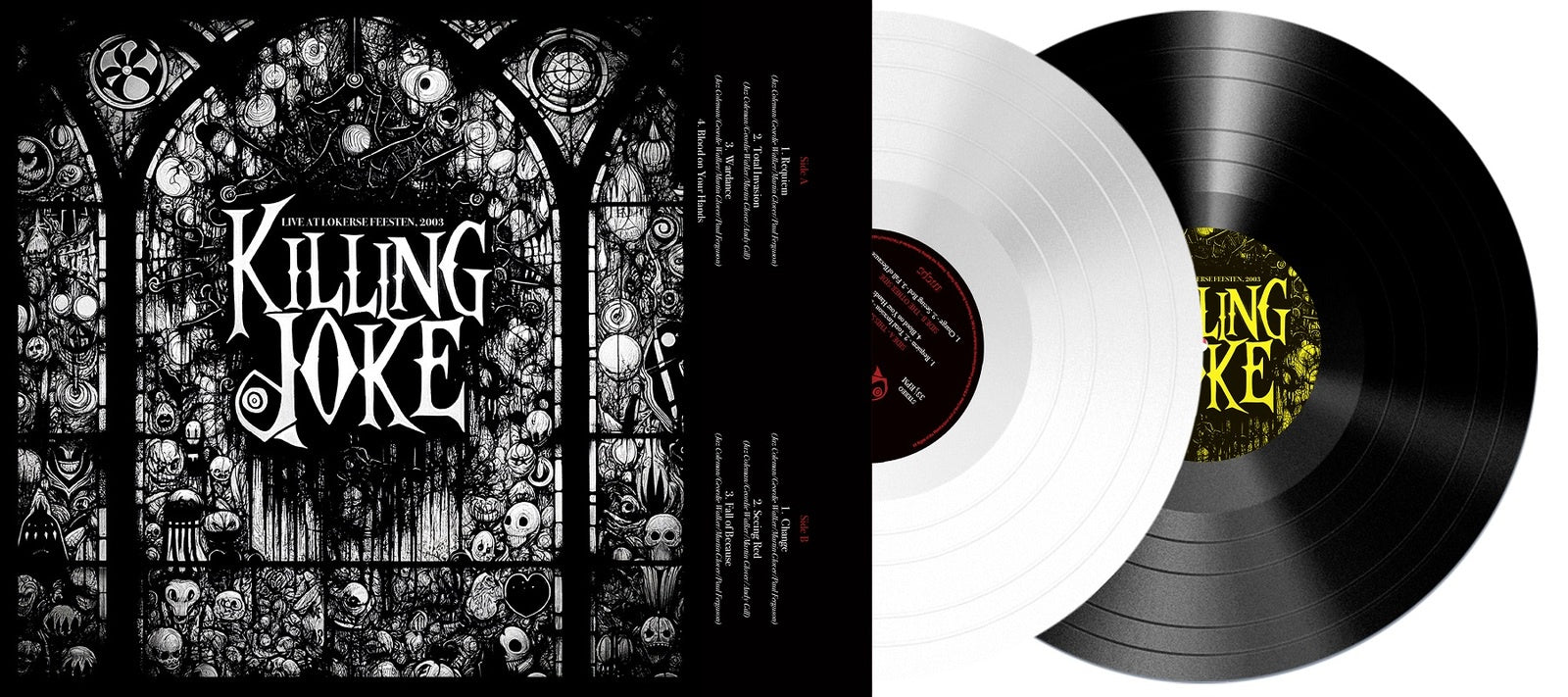 Killing Joke - Live At Lokerse Feesten 2003 RSD2024 DVD +  Black / White Coloured Vinyl 2LP
