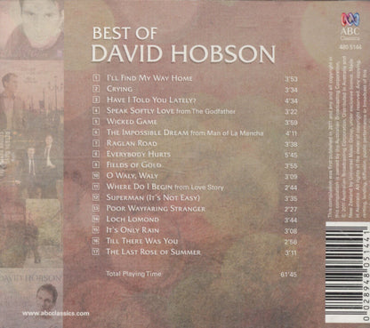 David Hobson - Best Of David Hobson CD
