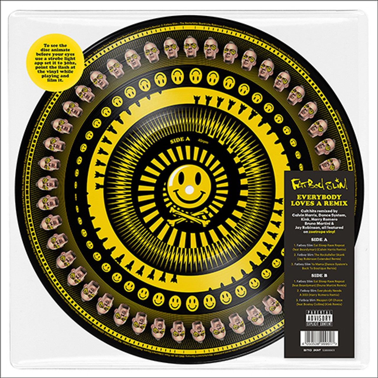 Fatboy Slim - Everybody Loves A Remix RSD2024 Zoetrope Picture Disc Vinyl EP