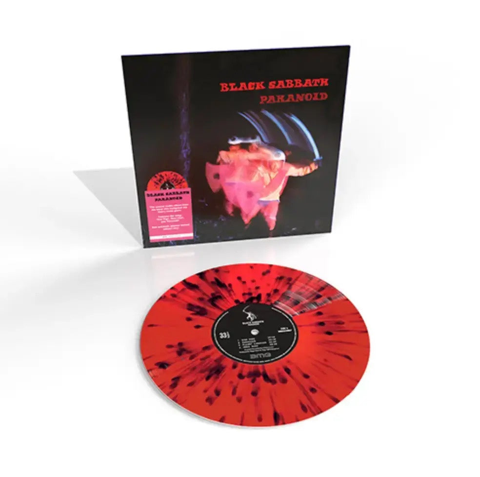 Black Sabbath - Paranoid RSD2024 Red/Black Splatter Coloured Vinyl LP
