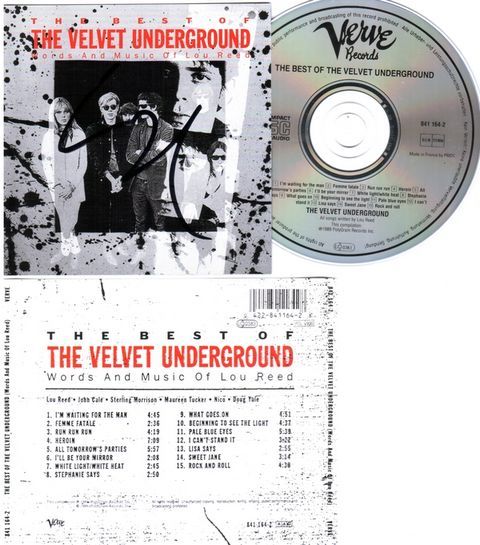 Velvet Underground - Autographed Best Of Velvet Underground CD
