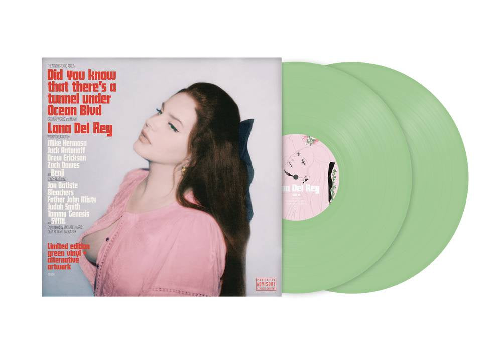 Lana Del Rey - Did You Know That There's A Tunnel Under Ocean Blvd Indie Exclusive Green Coloured Vinyl 2LP