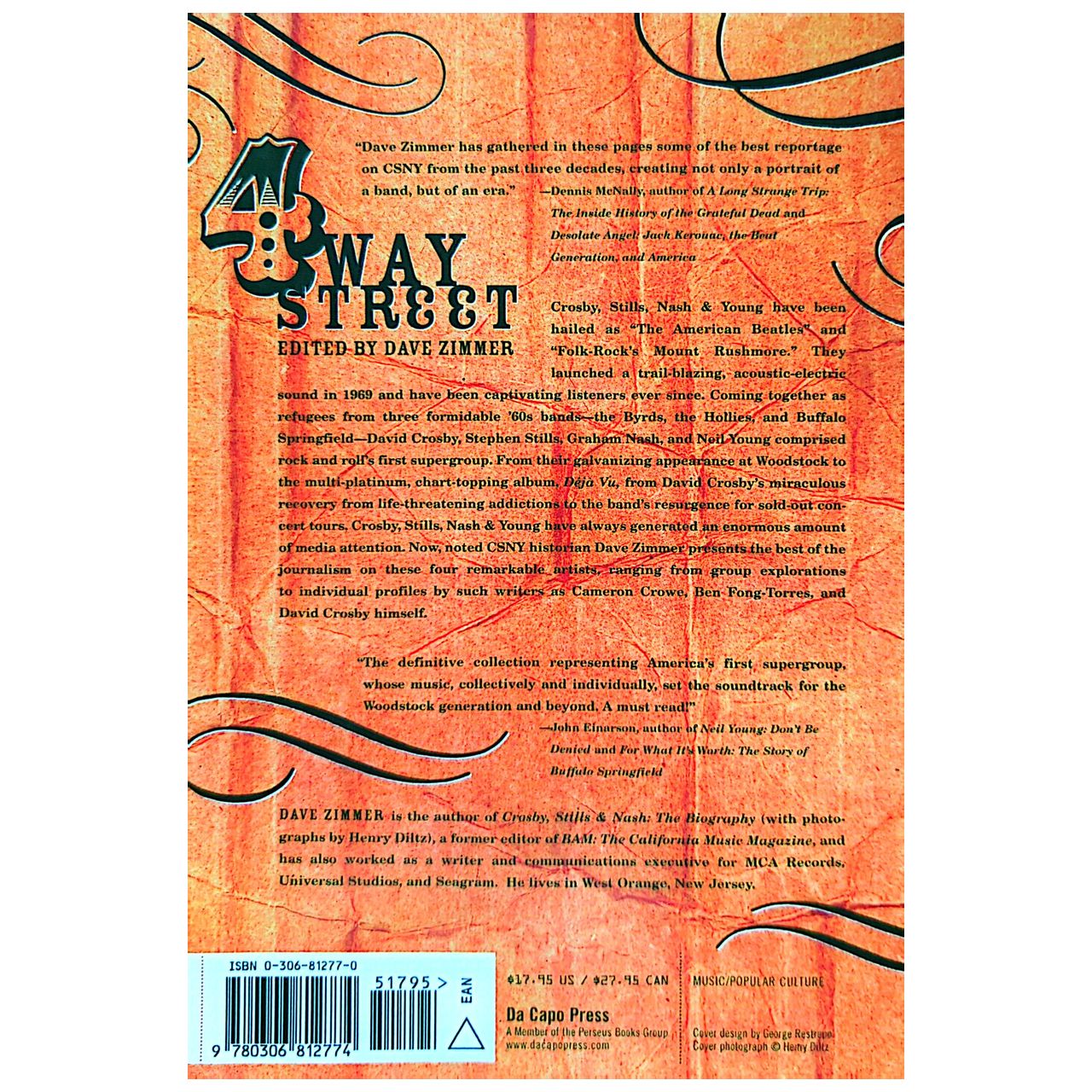 David Zimmer - 2004 4 Way Street Crosby Stills Nash & Young Reader Soft Cover Book (Used)