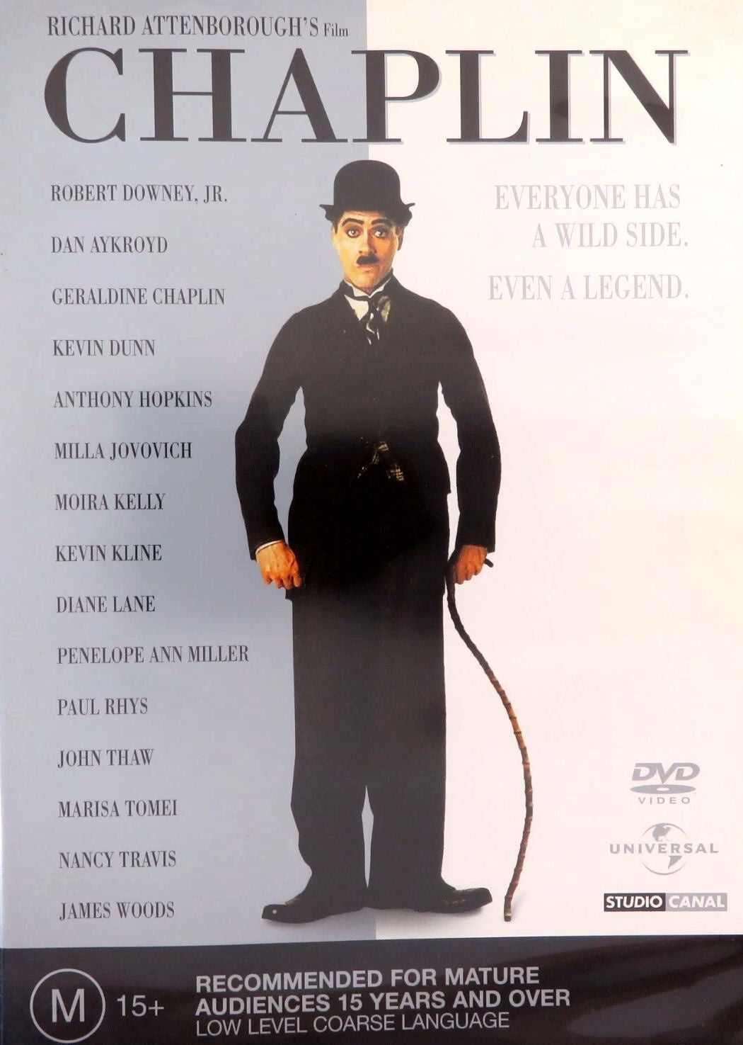 Robert Downey Jr - Chaplin (1992) DVD (Used)