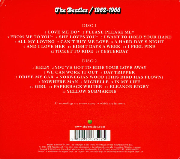 Beatles - 1962-1966 2CD (New)