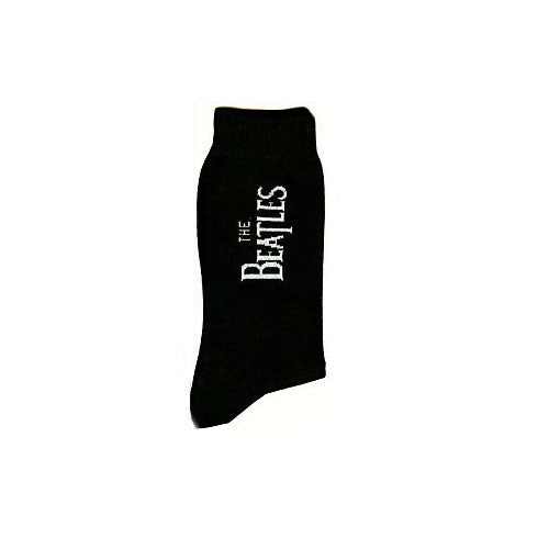 Beatles - Drop T Vertical Logo Unisex Black Size 7-11 Socks