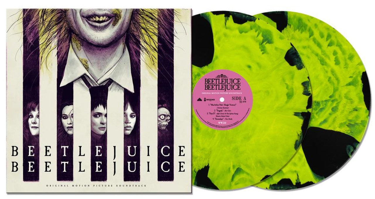 Soundtrack - Beetlejuice Original Motion Picture Soundtrack Neon Green & Black Swirl Coloured & Etched Vinyl LP