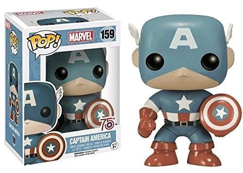 Captain America - Captain America 75th Anniversary Light Blue Sepia Tone US Exclusive Collectable Pop! Vinyl