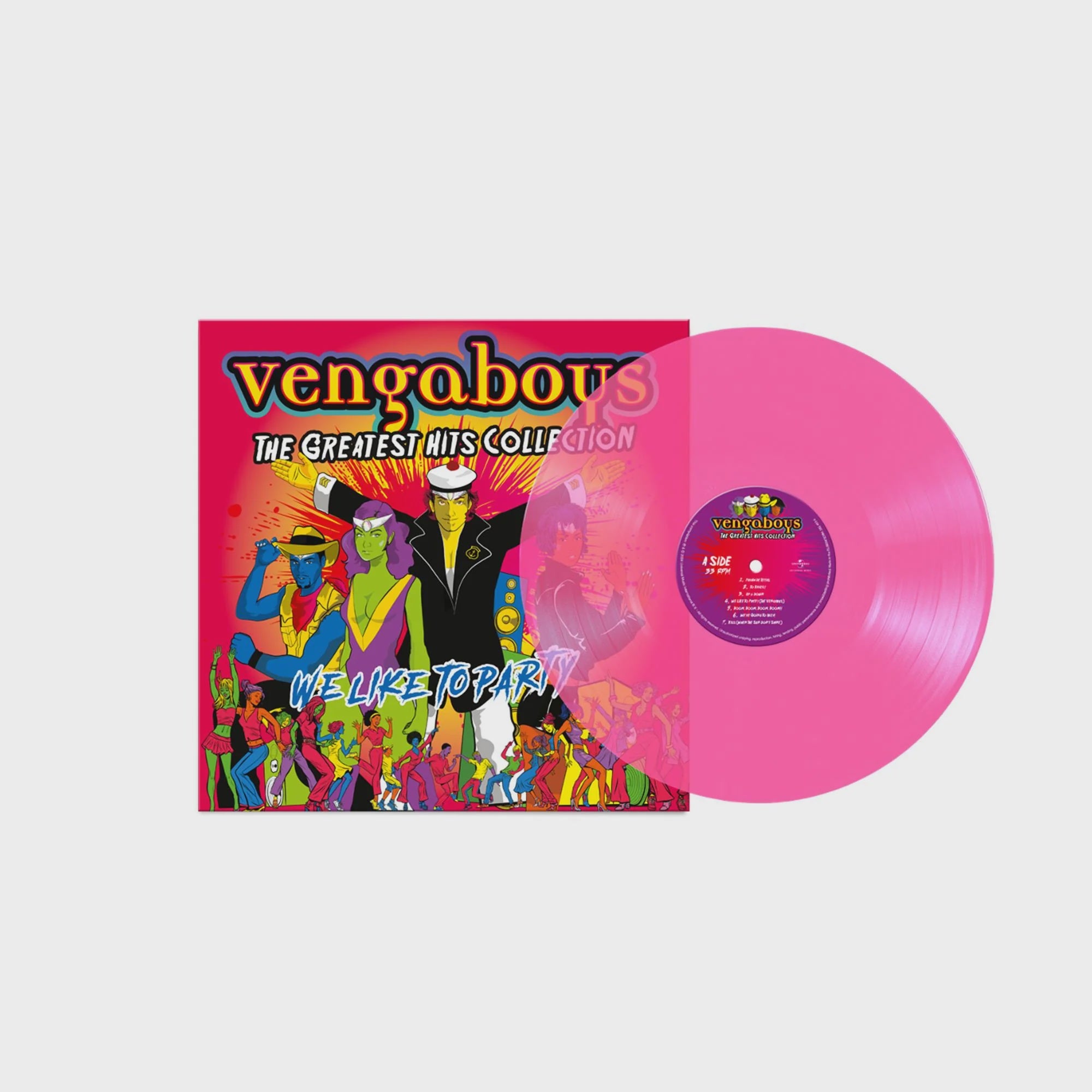 Vengaboys - The Greatest Hits Collection Transparent Pink Coloured Vinyl LP