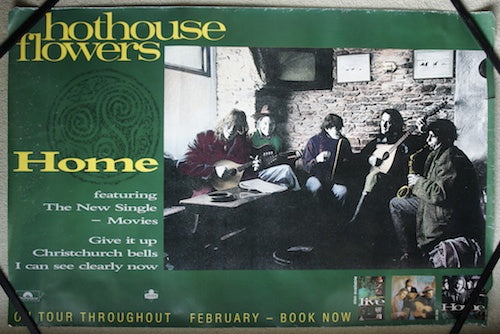 Hothouse Flowers - 1990 Home Promo Collectable Poster
