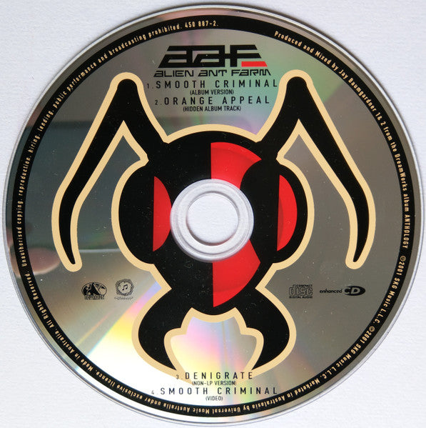 Alien Ant Farm - Smooth Criminal 3 Track + Video (Australia) CD Single