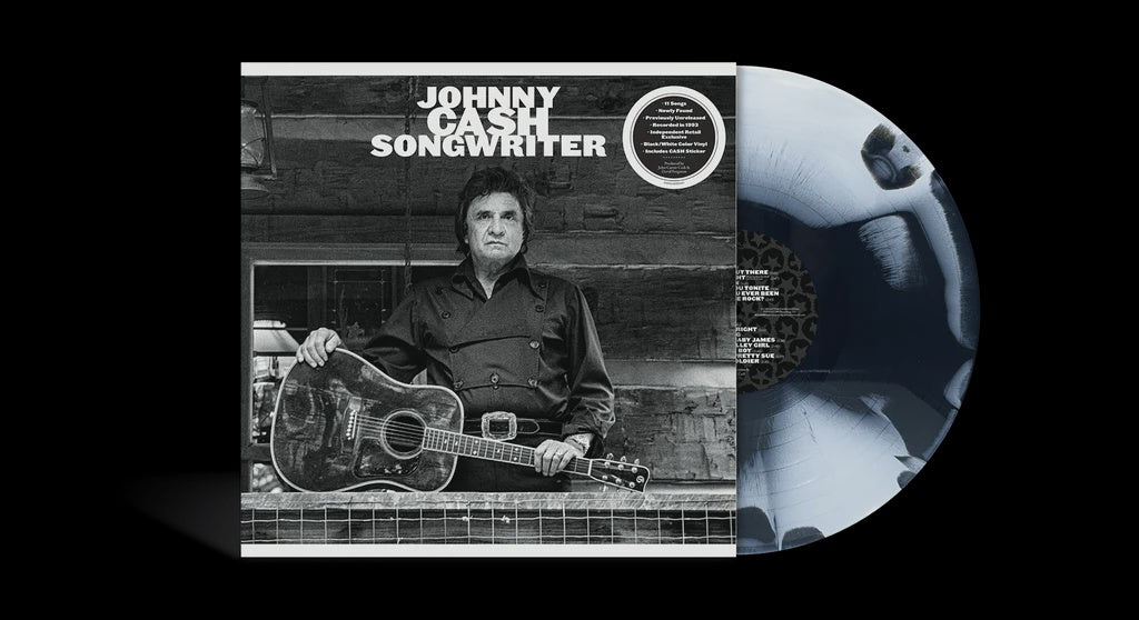 Johnny Cash - Songwriter White/Black Splatter Coloured Vinyl LP