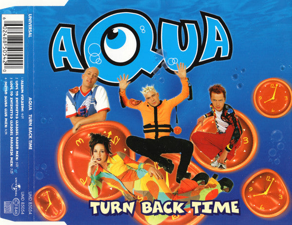 Aqua - Turn Back Time 4 Track CD Single