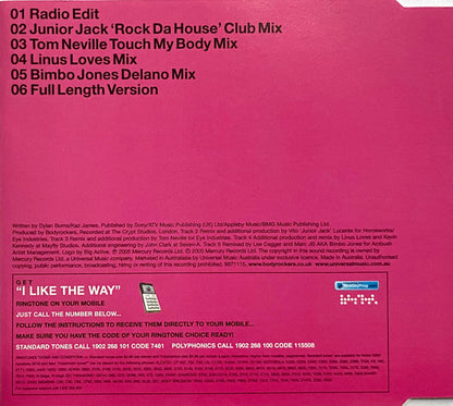 BodyRockers - I Like The Way 6 Track CD Single