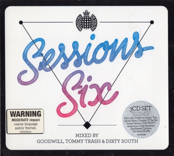 Goodwill / Tommy Trash / Dirty South ‎– Sessions Six Digipak 3CD