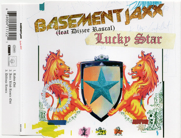Basement Jaxx Feat Dizzee Rascal - Lucky Star 3 Track CD Single