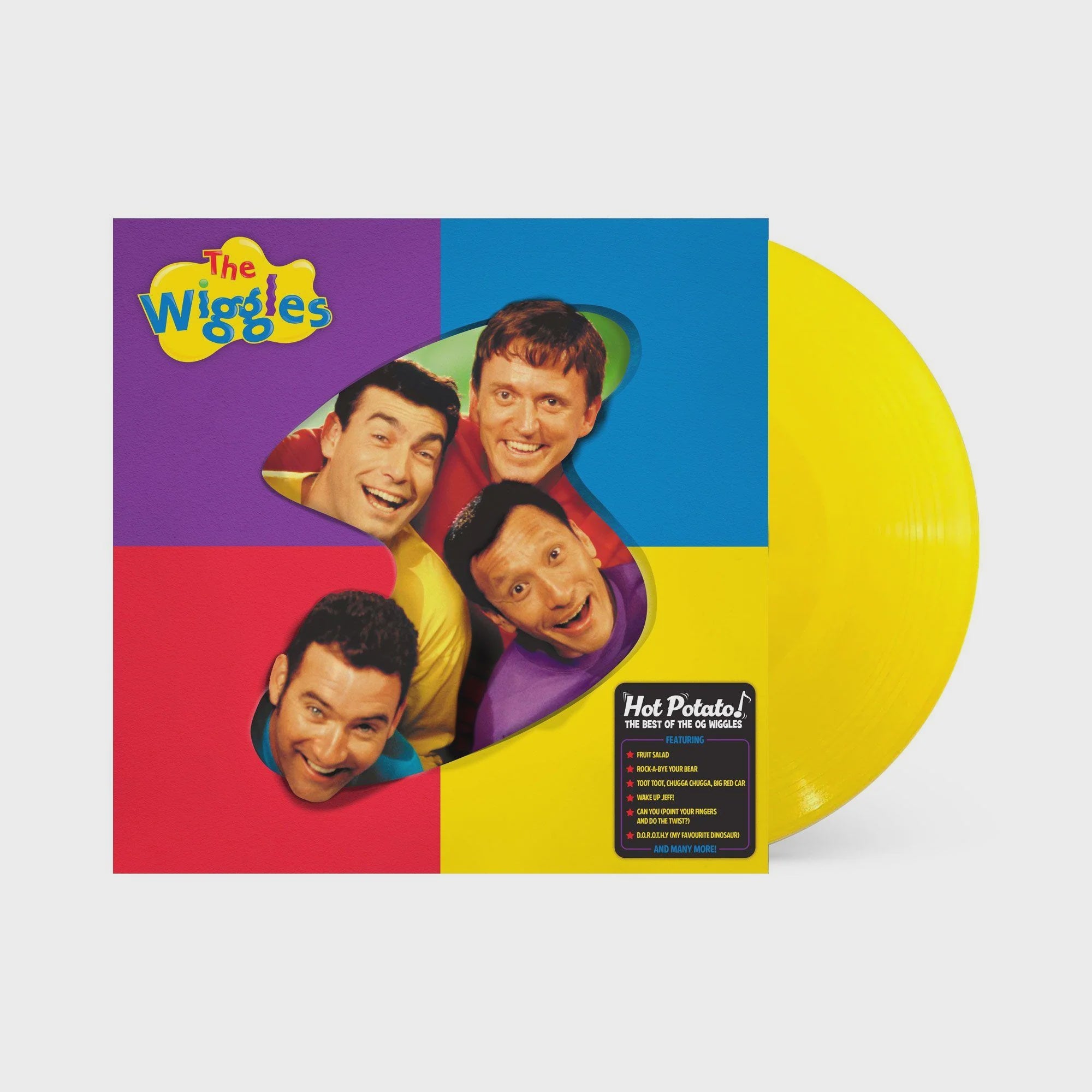 Wiggles - Hot Potato! The Best Of The OG Wiggles Canary Yellow Coloured Vinyl LP