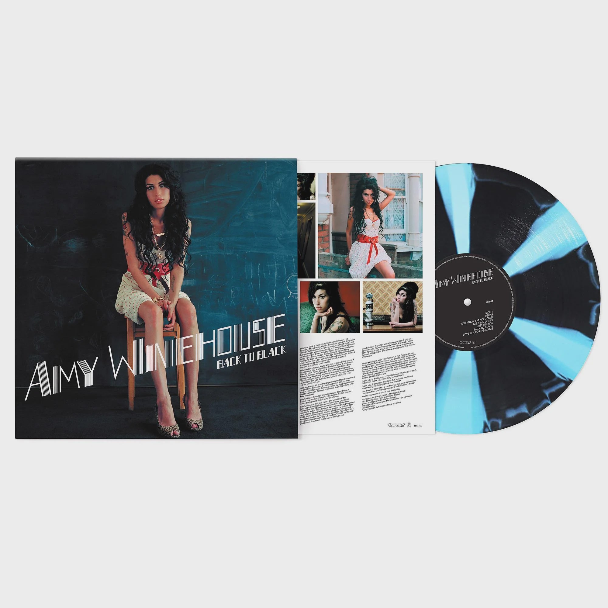 Amy Winehouse - Back To Black Limited Edition Black/Blue Coloured Vinyl LP