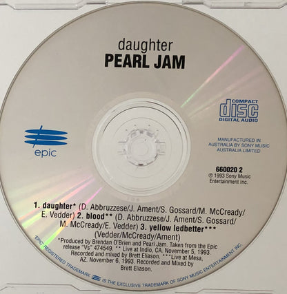 Pearl Jam - Daughter - CD Single