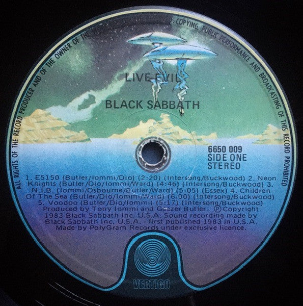Black Sabbath – Live Evil Vinyl 2LP