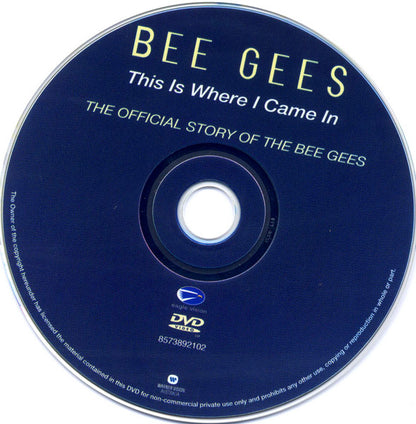 Bee Gees – This Is Where I Came In (The Official Story Of The Bee Gees) DVD