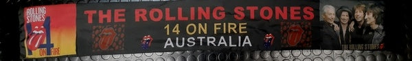 Rolling Stones - 2014 Australian 18x130cm Official Tour Scarf