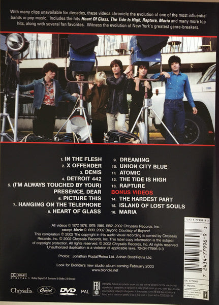 Blondie ‎– Greatest Video Hits DVD