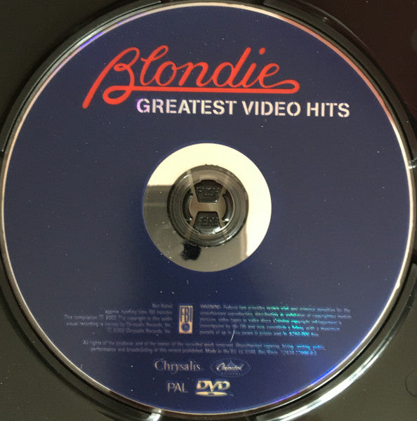 Blondie ‎– Greatest Video Hits DVD