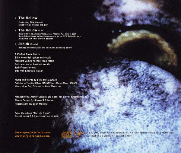 A Perfect Circle - The Hollow 3 Track CD Single